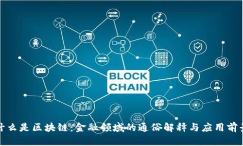 什么是区块链：金融领域的通俗解释与应用前景